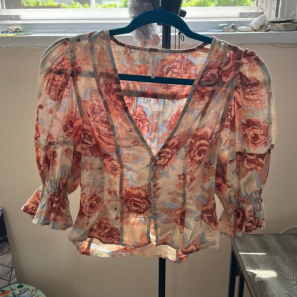 Free People Blouse , worn once.